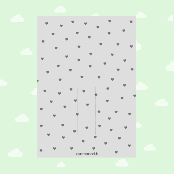 کارت سنجاق سر قلبی ربان دار